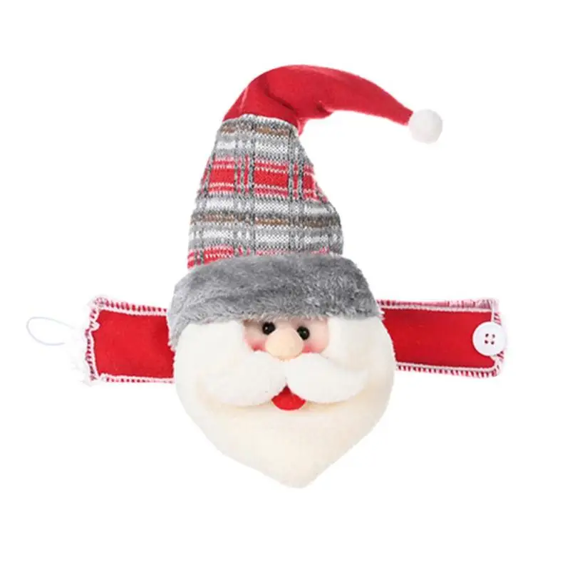 Cartoon Xmas Curtain Buckle Elastic Band Tieback Hook Christmas Decorations for Home Christmas Ornament Navidad Natal Gift - Цвет: Santa Claus