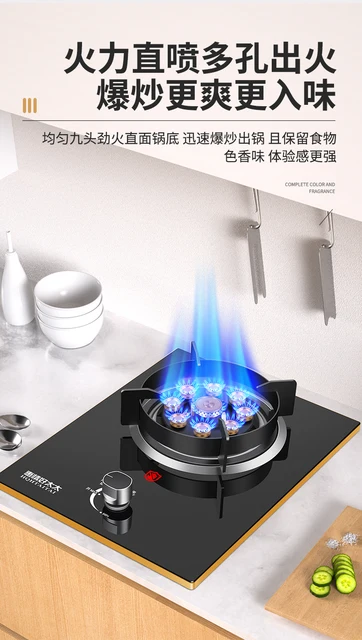 Desktop Gas Burner Single Stove Natural Gas Liquefied Cooktop Flameout  Protection Fogones De Gas Para Cocina - AliExpress