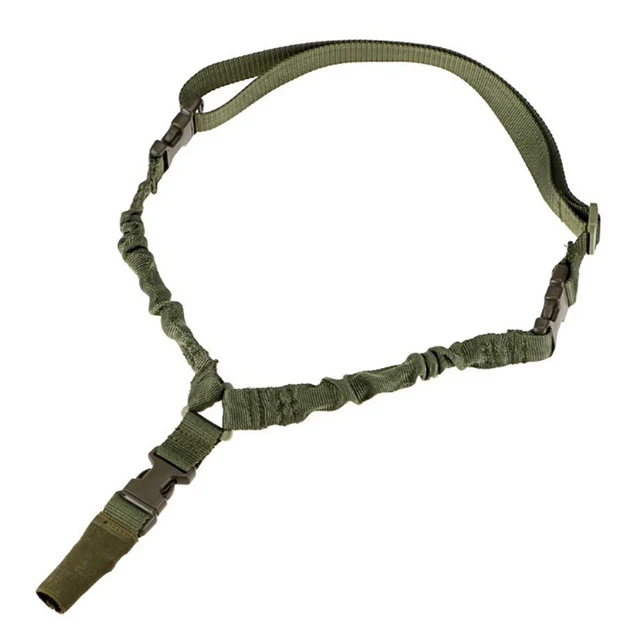 Adjustable Tactical Single Point Rifle Sling Shoulder Strap Nylon Airsoft Paintball Military Gun Strap Army Hunting Accessories Green