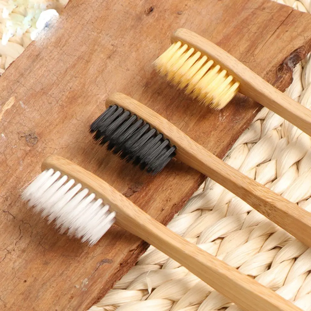 1pcs portable Natural Environmental Bamboo Charcoal Health Toothbrush For Oral Care Teeth Cleaning Eco Medium Soft 3