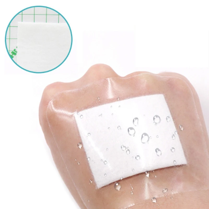 20 piezas 6*7cm hipoalergénico no tejido adhesivo médico herida tirita vendaje gran herida de primeros auxilios al aire libre