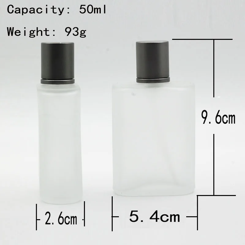 30ml 50ml 100ml Frosted Glass Bottle Travel Perfume Spray Bottle With  Anodized Cap - Refillable Bottles - AliExpress