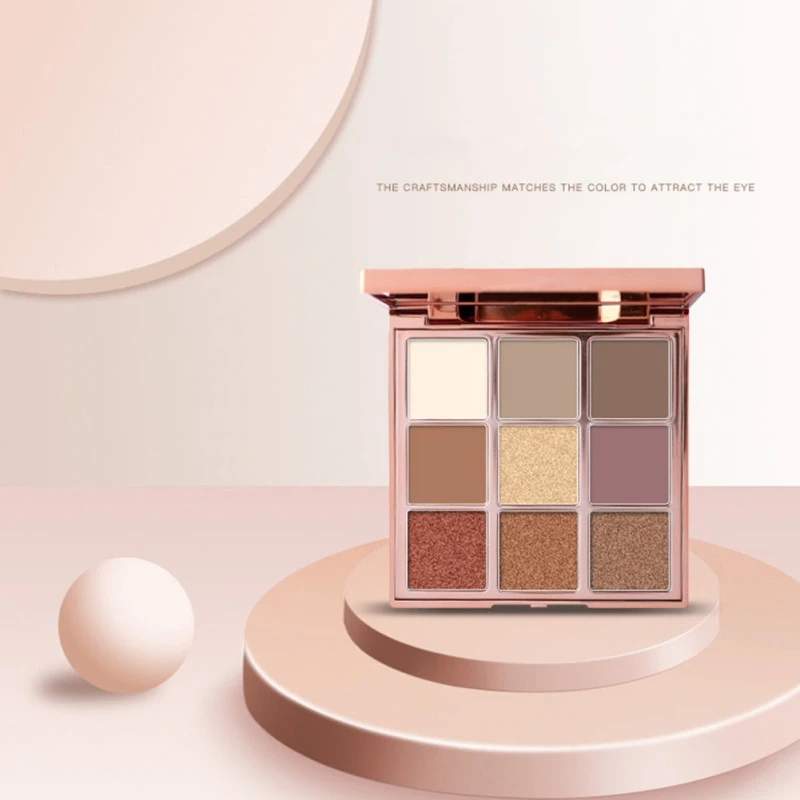 9 color Shimmer МАТОВЫЕ тени для век натуральные стойкие водостойкие осветляющие