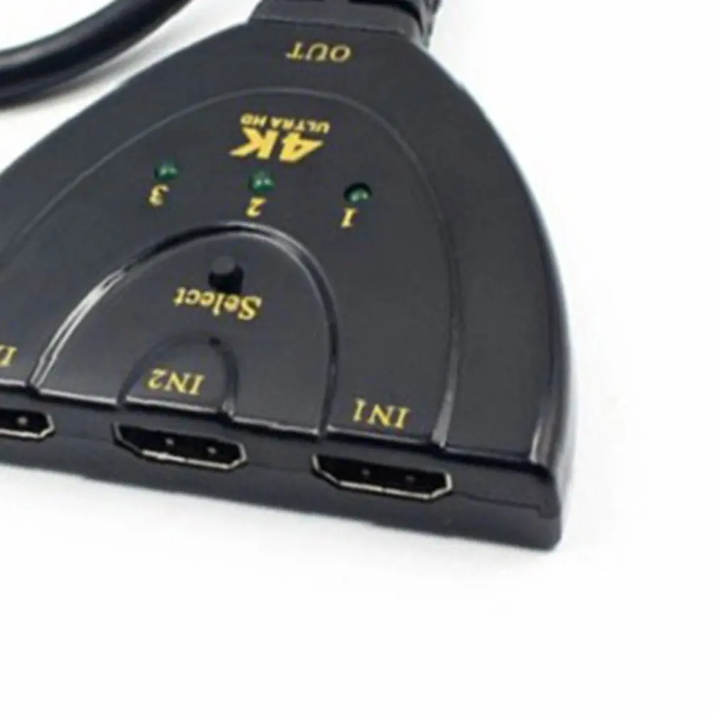 Мини 3 порта Переходник HDMI разветвитель Кабель 1.4b 4K* 2K 1080P Коммутатор HDMI коммутатор 3 в 1 выход порт концентратор для HDTV