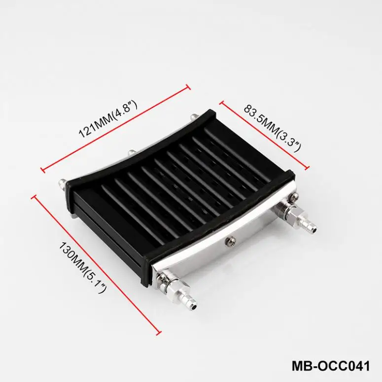 Универсальный Мотоцикл с ЧПУ алюминиевый двигатель масляный радиатор охлаждения Радиатор Комплект для 50cc/110cc/125cc/140cc/150cc ATV PIT PRO Trail Dirt