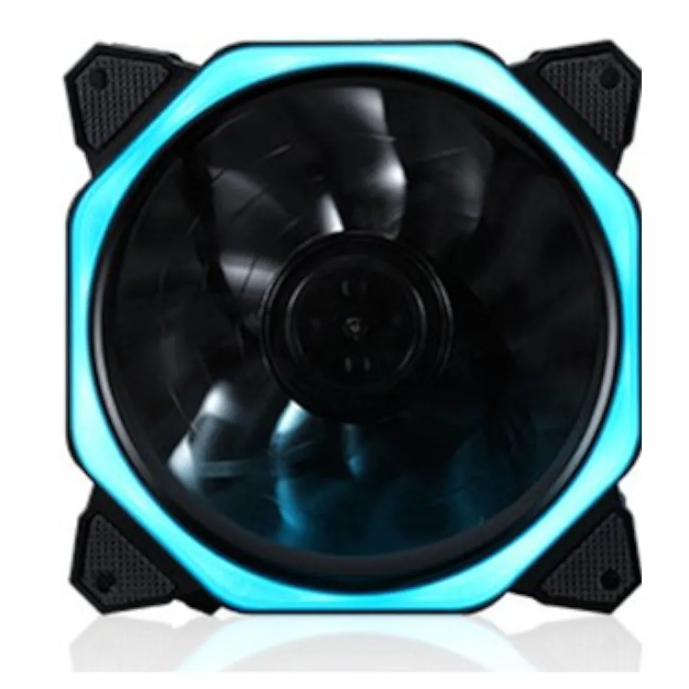 Ice Blue RGB светильник кулер для процессора вентилятор охлаждения Ультра тихий Прочный Алюминиевый ПК бесшумный вентилятор охлаждения кулер для процессора радиатор для компьютера - Цвет лезвия: Ice Blue