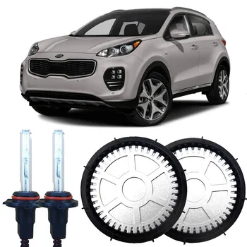 

Generation 55W All In One Hi/Lo Beam Error Free 9005 Lamp Bulbs Alloy Ballasts Cover HID HeadLights For KIA Sportage R 2016-2019