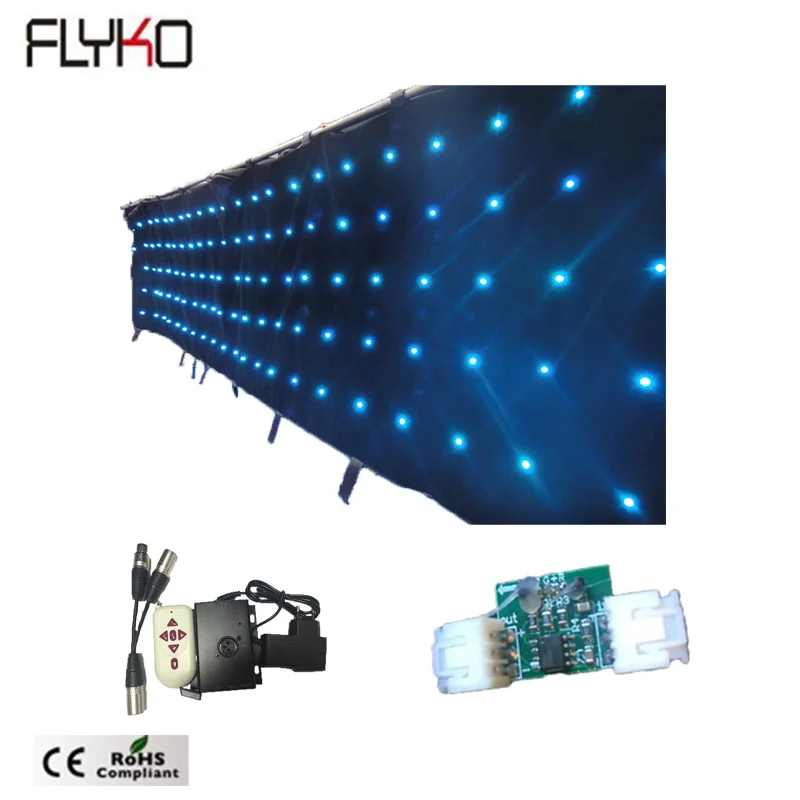 FLYKO сценический гибкий экран светодиодный фон для сцены P18 1x5 м
