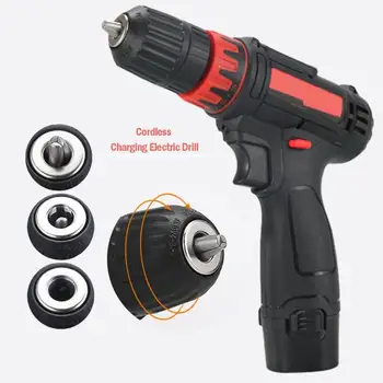 

12V Home Mini Power Driver Cordless Drill Rechargeable Electric Screwdriver