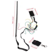 56 см 48 светодиодный 5050 вспышка автомобиля стробоскоп дистанционный рыцарь Райдер полосы света RGB LX9C
