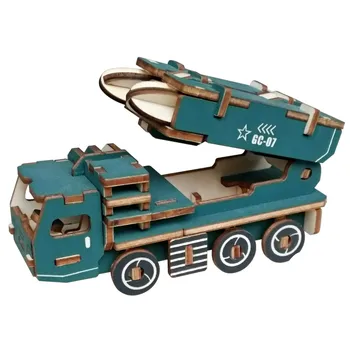 

Missle-Launch Vehicle DIY 3D Wooden Puzzle Woodcraft Assembly Kit Cutting Wood Toys For Christmas Gift 3232