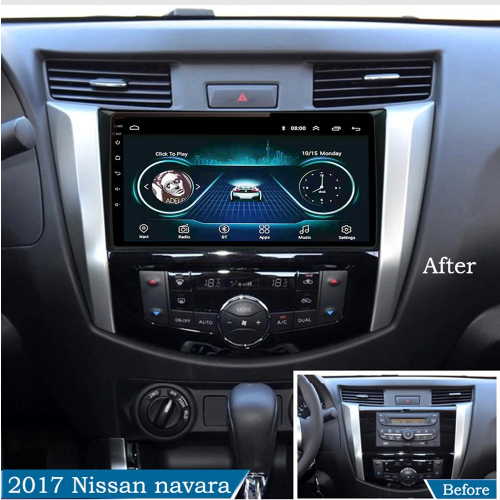 Автомобильный gps DVD для Nissan NAVARA Frontier NP300 автомобильный Радио мультимедийный плеер usb поддержка carplay Android 8,1 10"