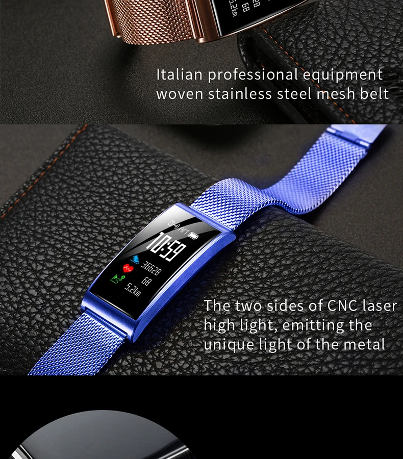 IP68 Waterproof Smart Fitness Bracelet GPS Tracker Pedometer Smart Watch Women Android reloj mujer relogio feminino clocks saati