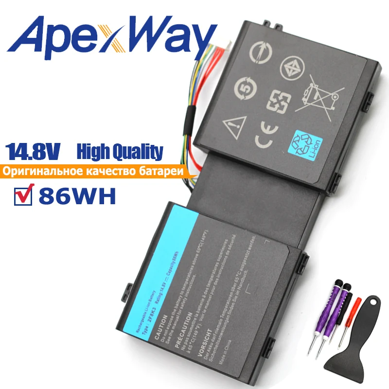 14 8 v 4400mAh аккумулятор для ноутбука Dell 2F8K3 G33TT KJ2PX M17X-R5 M18X-R3 02F8K3 0G33TT Alienware 17 17X R1 A17 A18 18 18X