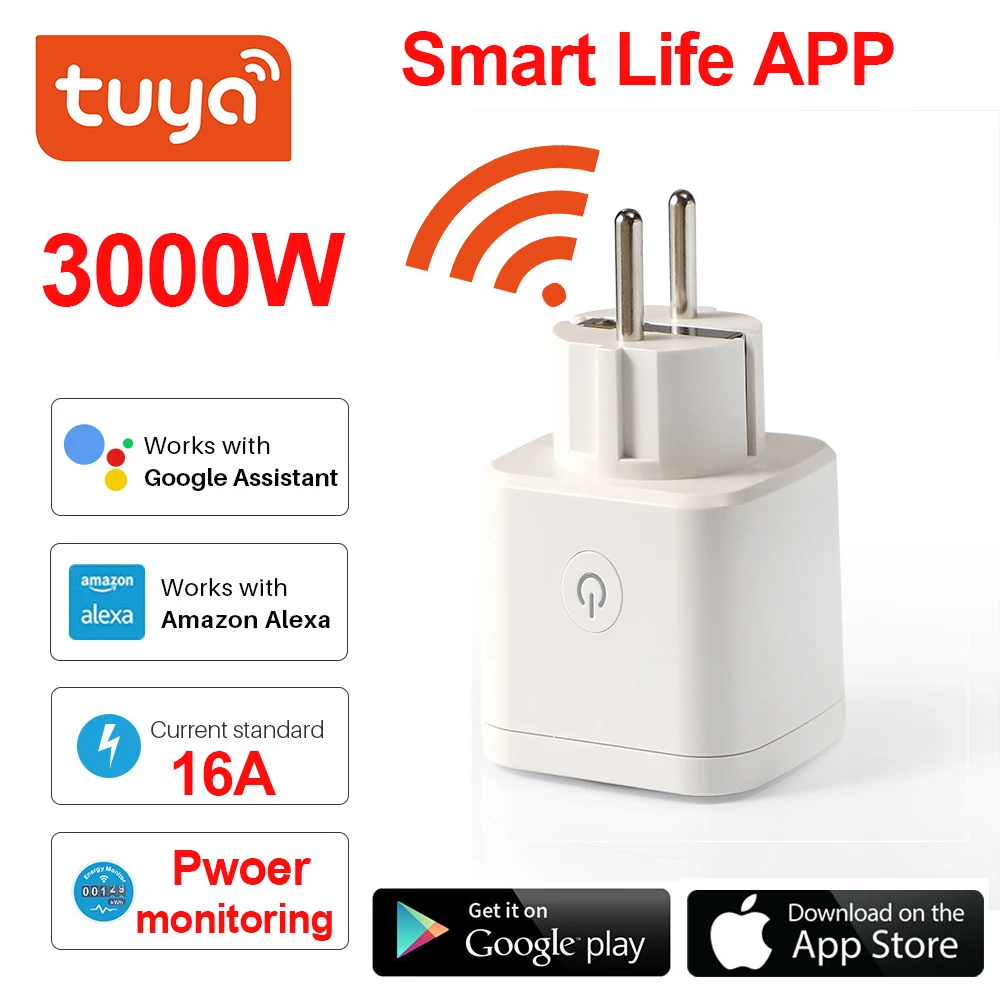   Ÿ̹ Ʈ ÷ WiFi ,    EU 16A SmartLife APP  Alexa Google assistant ȣȯ.