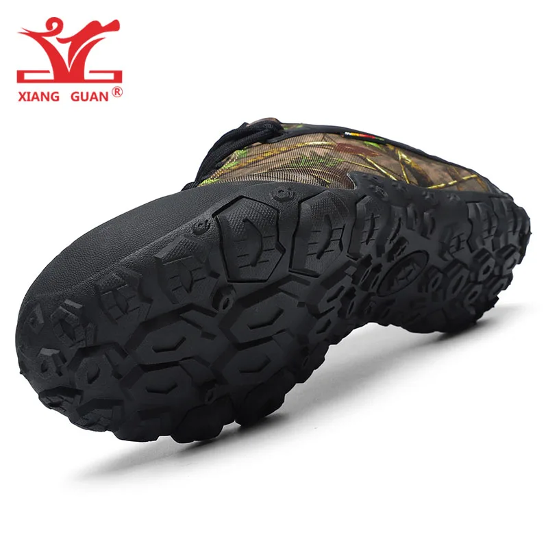 Zapatillas de senderismo impermeables para hombre y mujer, zapatos de camuflaje de arena negra, antideslizantes, para exteriores, Trekking, escalada, caza de montaña