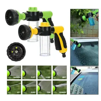 

Multifunction 8 Water Patterns Portable Car Cleaning Washing Foam Gun Water Soap Shampoo Sprayer Washer Cleaner Car Accessories