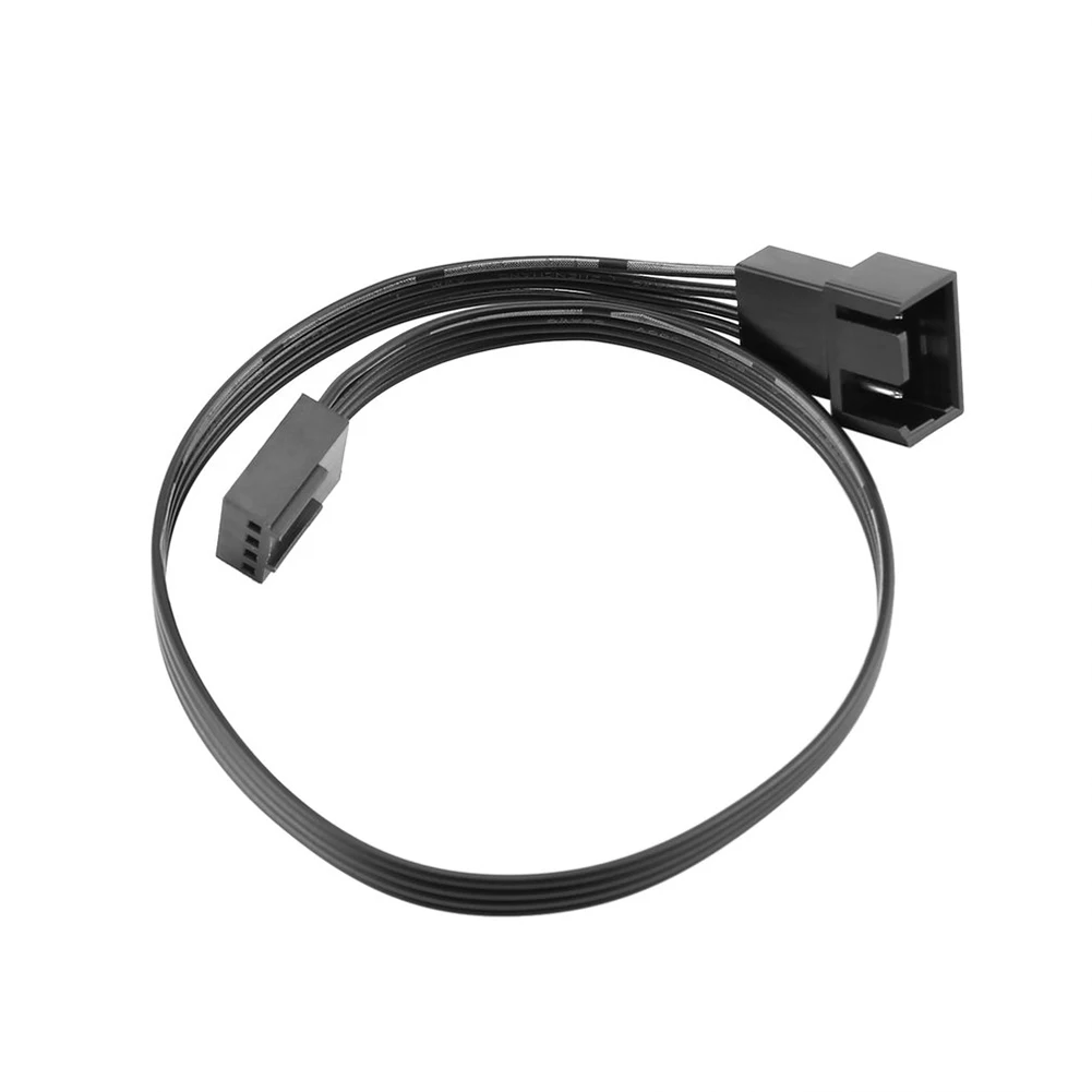 4Pin Fan Cable One Point Two Fan Y Splitter Black Sleeved Extension Cable Power Cord Extension Internal Fan Extension Cable