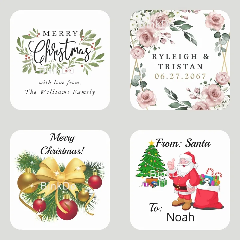 Custom Square Stickers Logo Labels Packing Promotion Shop Branding Packaging Social Media Gloss | Дом и сад