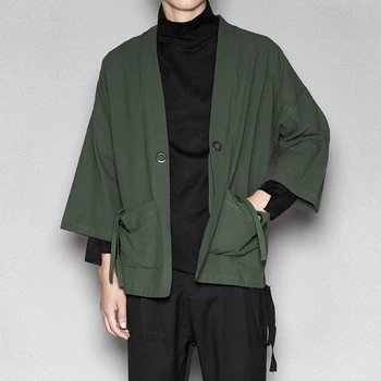 

EWQ / men's wear Fashion three-dimensional cutting 3-colors three quarter sleeve spring summer bandage tops 2020 new 9Y2037