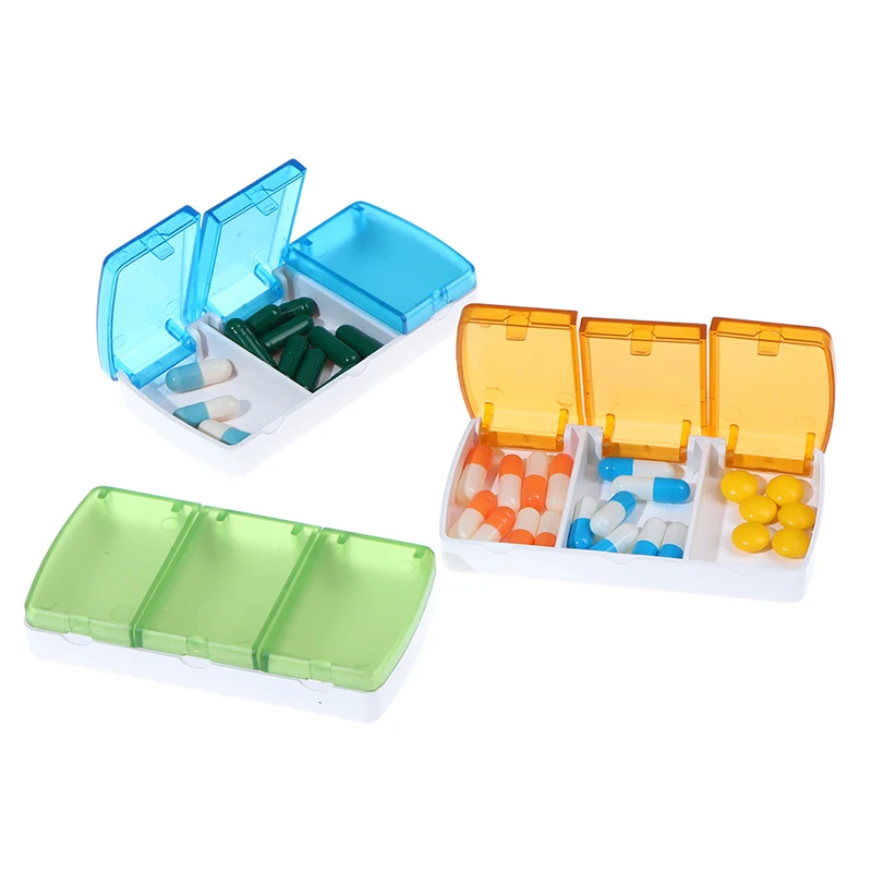 Portable 2/3 Grids Pill Box Case Pills Organizer Case Portable Travel Medical Drugs Tablet Storage Container Medicine Box