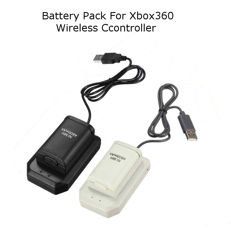 4800 мАч 4 в 1 перезаряжаемый аккумулятор+ зарядное устройство+ USB кабель зарядный комплект для Xbox 360 беспроводной контроллер батареи