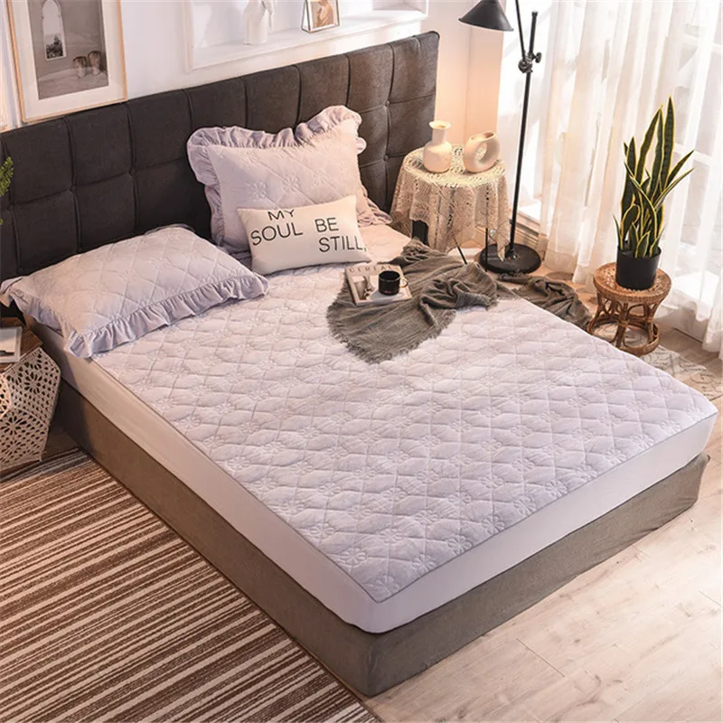 Высококачественный короткий плюшевый утолщенный стеганый чехол на матрас Anit Mites