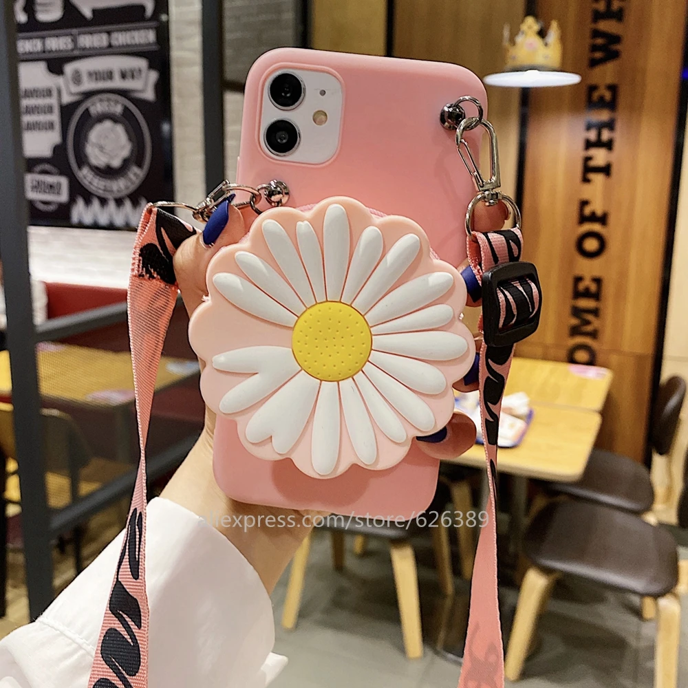 Cartoon Silicone Cat Flower Unicorn Coin Wallet Case Cover For Samsung A52 A72 A31 A41 A51 A71 5G A01 A11 A21S A32 4G A02S A12