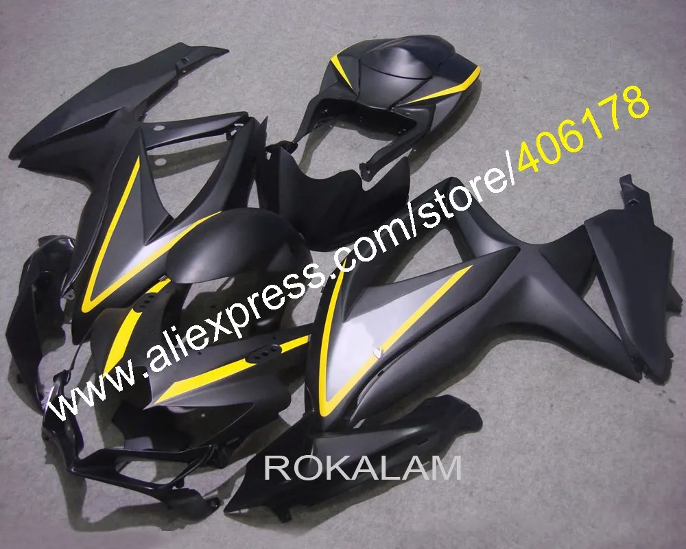

Для Suzuki GSX-R600 R750 08 09 10 GSXR 600 750 2008 2009 K8 черные Обтекатели мотоцикла (литьё под давлением)