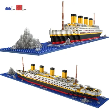 

1860Pcs Titanic Shape Micro Diamond Particle Assembly Building Block Kit