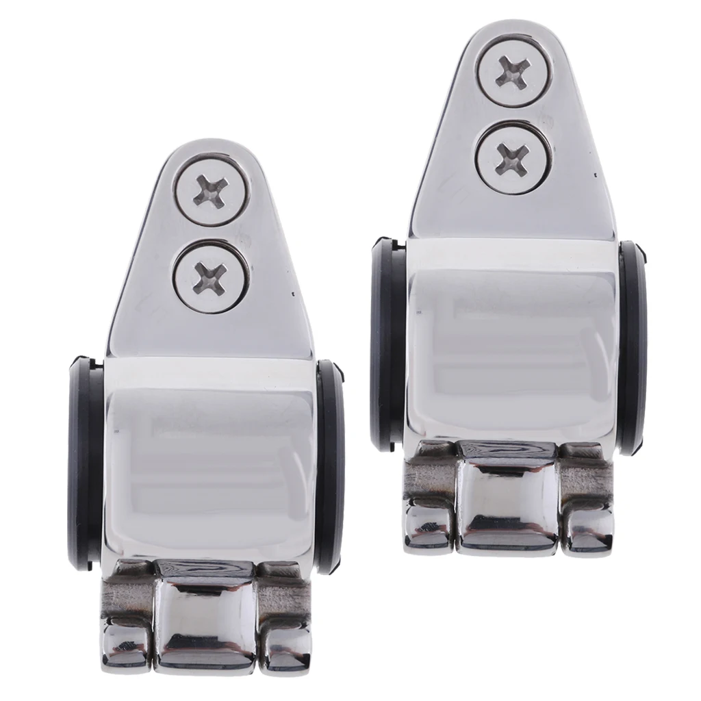 2x Heavy Duty челюсть слайд навесное Нержавеющая сталь Бимини Топ фитинги для 20 мм/22 мм/25 мм трубки