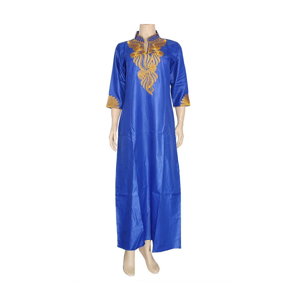 Бесплатная доставка Abaya Африканский халат батик ткань Женская Вышивка кафтан