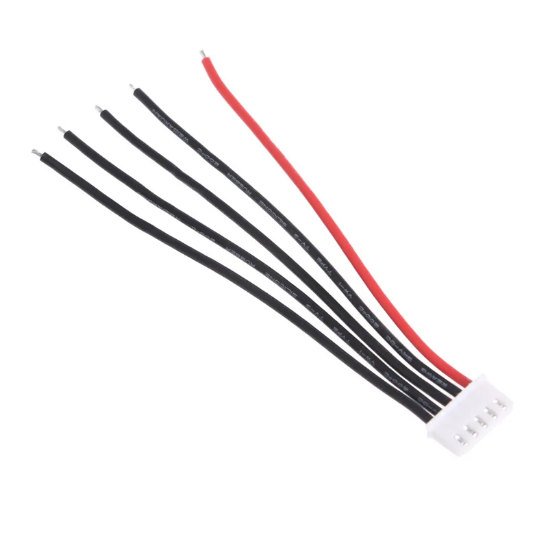 4S1P Lipo батарея баланс зарядное устройство кабель 22 AWG кремниевый провод JST XH Cnnector 10 см DXAD