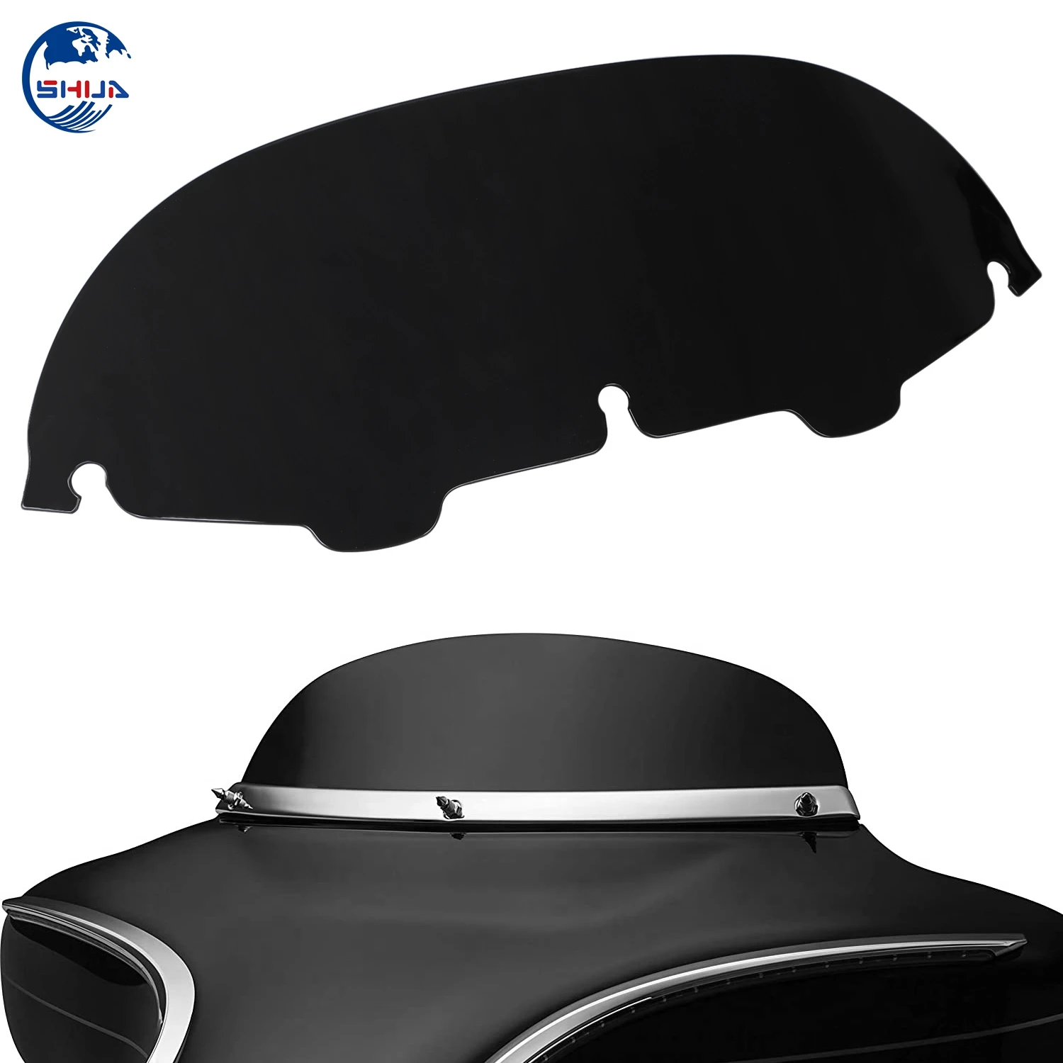 Мотоциклетный Круглый комплект лобового стекла 7 дюймов для Harley Electra Glide FLHT 96-09 EFI