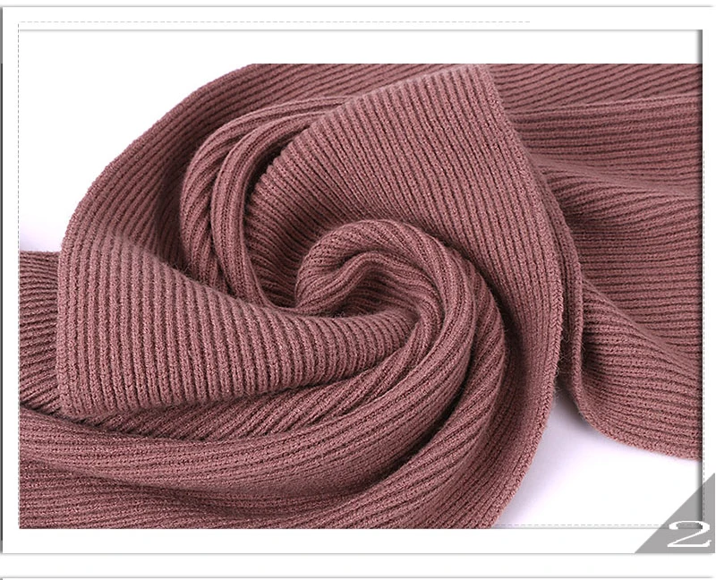 Женский однотонный шерстяной шарф для девушек, женский длинный шарф на зиму и осень, высокое качество, Женская шаль, горячая Распродажа, вязаные полосатые шарфы