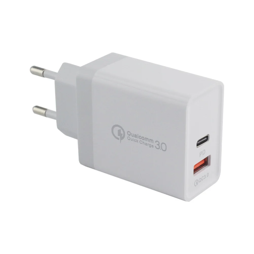 Портативный домашний дорожный USB type-C PD 18W адаптер питания для быстрой зарядки настенное зарядное устройство
