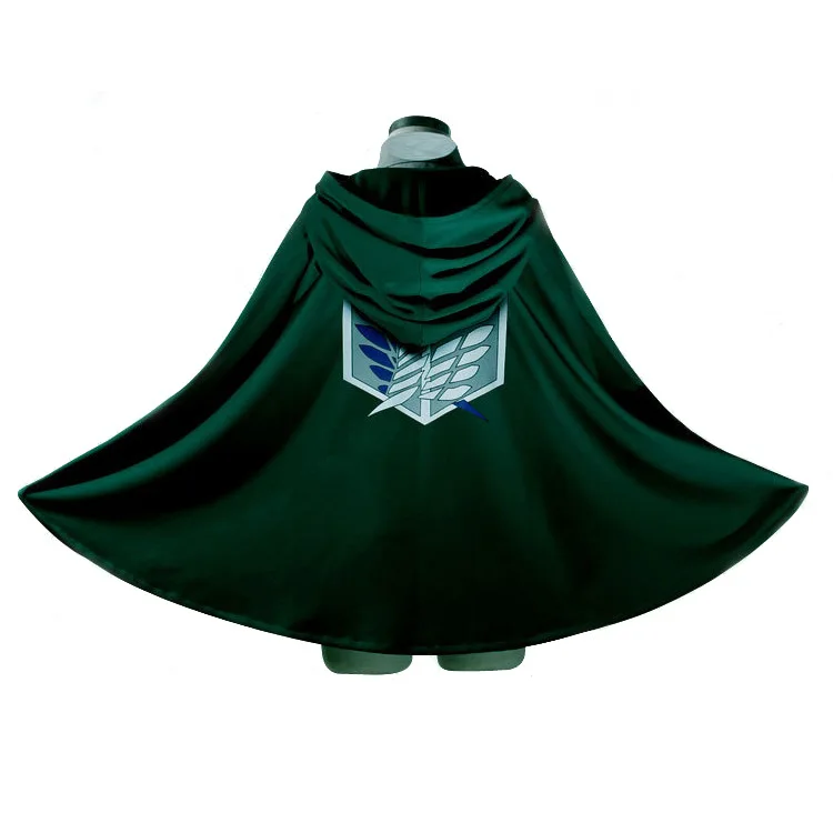 

Fashion Anime No Kyojin Cloak Cape Clothes Cosplay Costume Fantasia Attack on Titan Plus