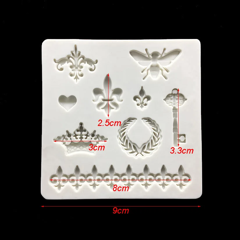 Krone Schmetterling Fotorahmen Silikonform Sugarcraft Schokolade Cupcake Backform Fondant Kuchen Dekorieren Werkzeuge – Detail 6