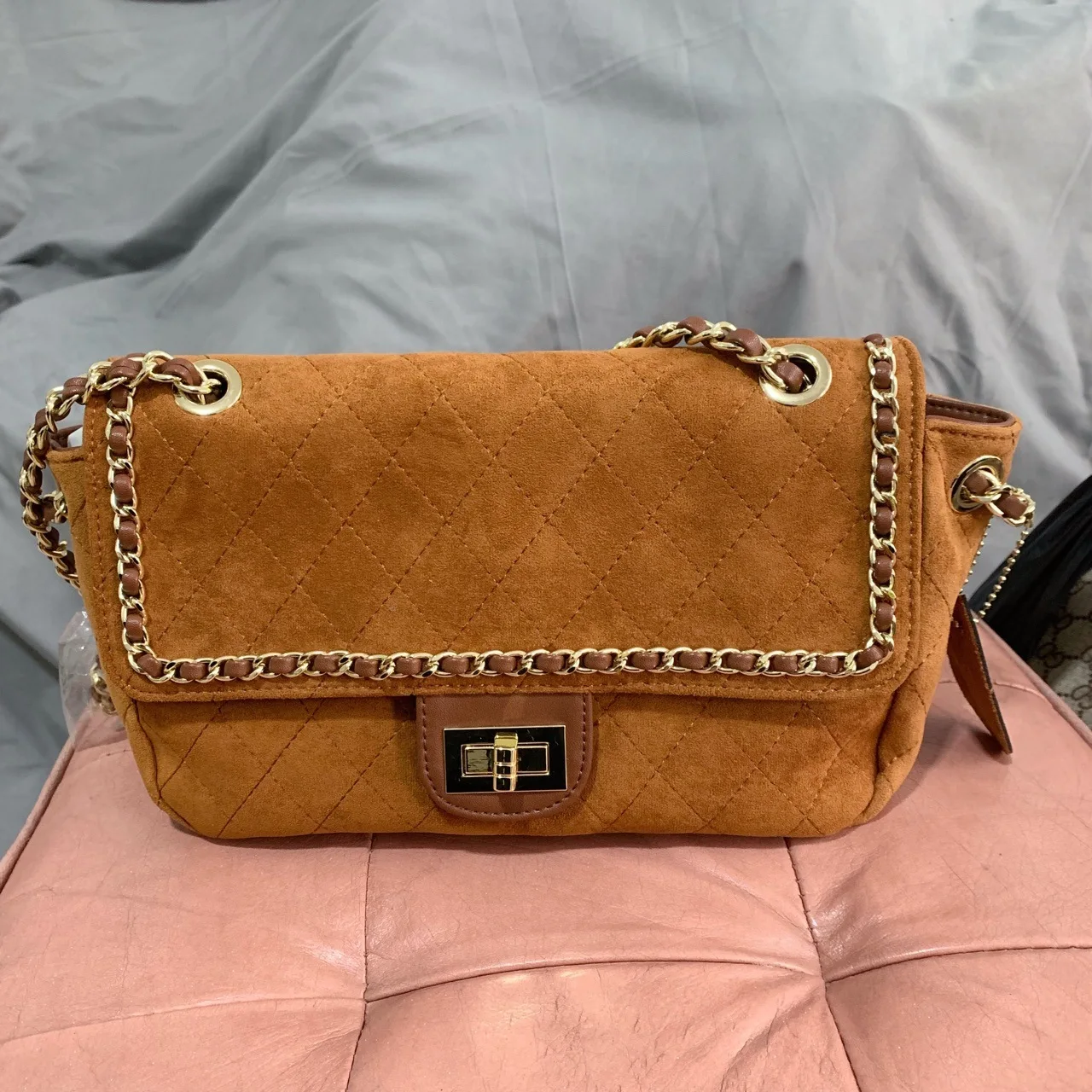 

Single Shoulder Handbag Western Style Chain