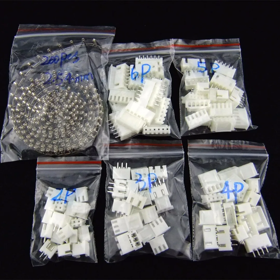 Новые 50 комплектов 5 значений стандартные разъемы 2 54 мм клемма + контактный