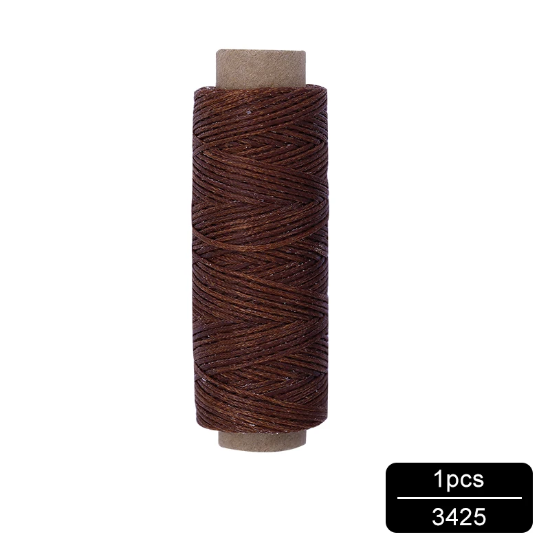 NO.3425 MIUSIE 1 шт. 50 м 150D 1 мм кожаный вощеный шнур для DIY инструмент для рукоделия ручная строчка плоская Вощеная швейная линия - Цвет: NO.3425