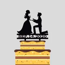 Персонализированные украшения для свадебного торта, акриловые украшения для свадебного торта, вечерние украшения для торта YC001