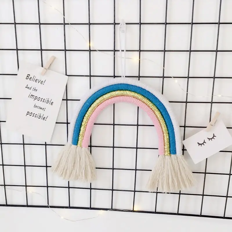Children Room Decoration Pendant Nordic Home Ornaments Rainbow Tassel Lanyard