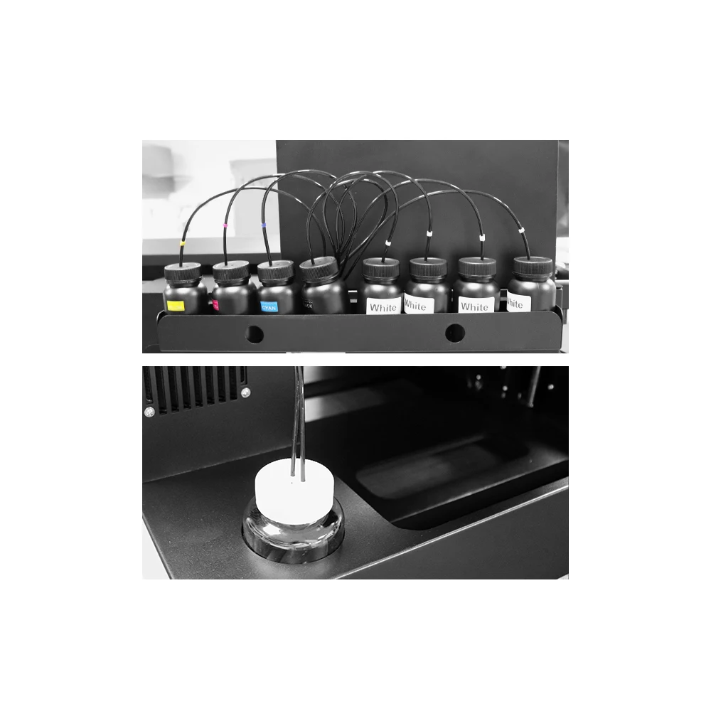 8 цветный Модернизированный автоматический УФ принтер R2000 размера A3 планшетный с