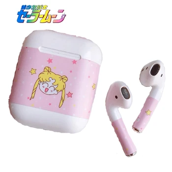 

Sailor Moon Unicorn Protective Sticker earphone For AirPods1 2 Skin Removable Adhesive Decorative Decal Wrap head Film