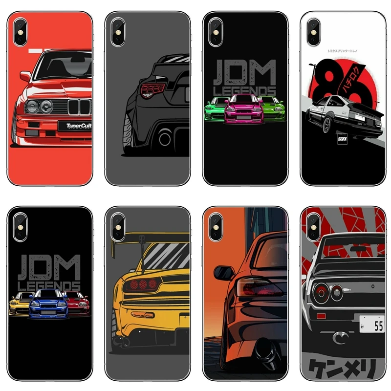 iphone 8 cardholder cases JDM Tokyo drift sports car Accessories Phone Case For iPhone 12 Mini 11 Pro Max XS Max XR X 8 7 Plus 6 6S Plus 5 5S SE 2020 iphone 8 lifeproof case