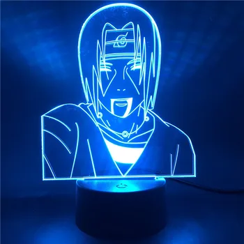 

Anime Naruto Figures Uchiha Itachi LED Night Light for Children Colorul Naruto 3D Light Nightligh for Kids Bedroom Decor Gifts