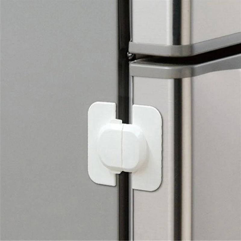 

1Pcs Home Refrigerator Fridge Freezer Door Lock Latch Catch Toddler Kids Child Cabinet Locks Baby Safety Child Lock