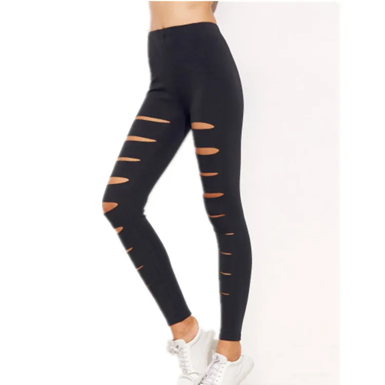 AliExpress, импортные товары,, сексуальные штаны с дырками, обтягивающие облегающие леггинсы длиной до щиколотки, эластичная посылка