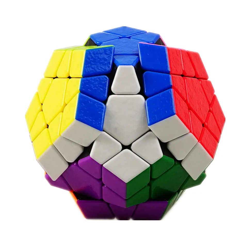 Shengshou 3x3 Megaminxeds Cube Stickerless 3x3x3 Gem Magic Cube Frosted 3Layers Speed Professional Megaminx Puzzle Toys 5